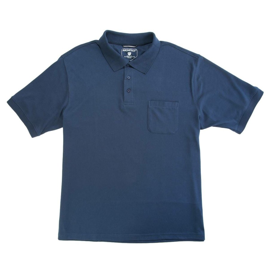 Clothing * | Top 10 Clothing Mens Big & Tall Architect Solid Interlock Polo