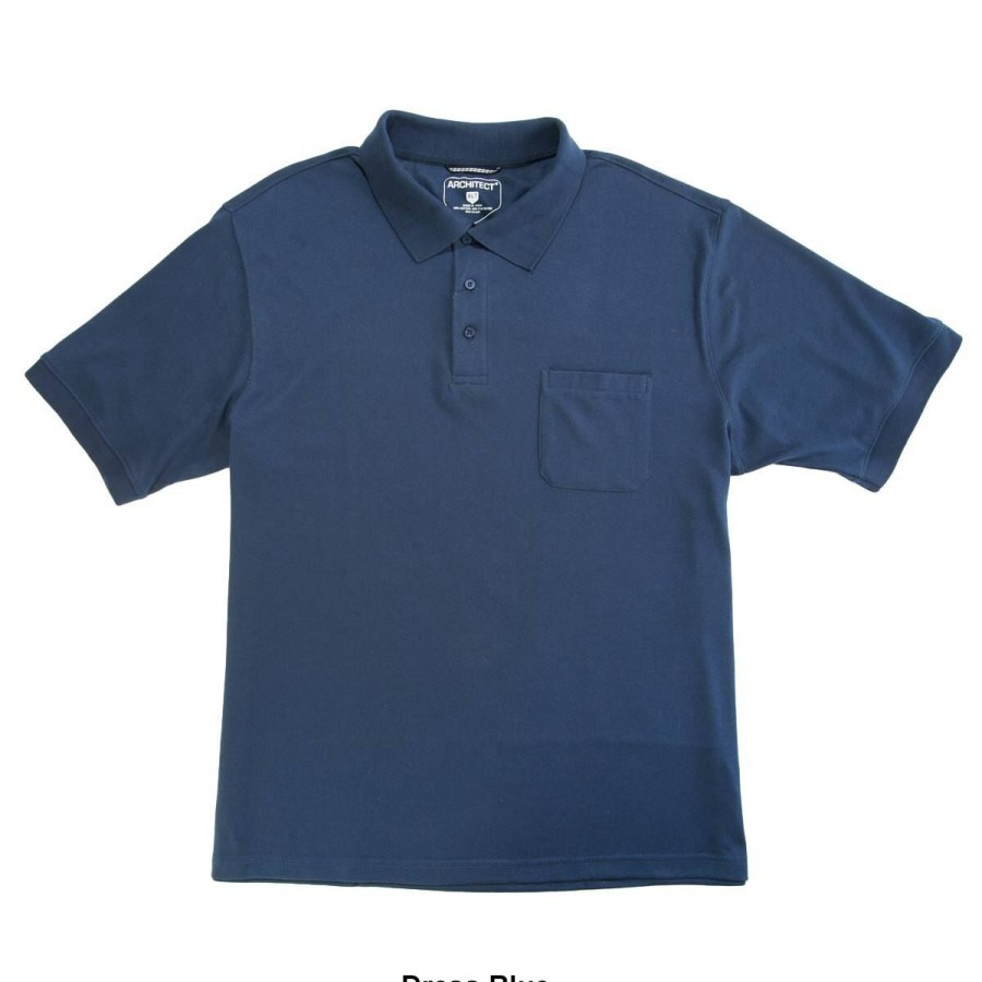 Clothing * | Top 10 Clothing Mens Big & Tall Architect Solid Interlock Polo