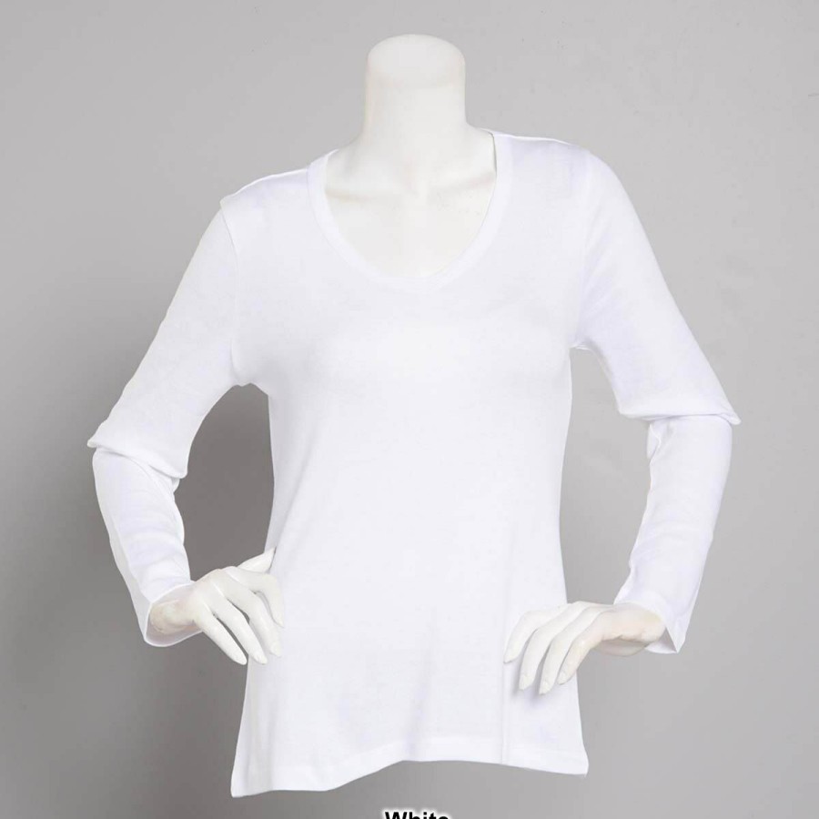 Clothing * | Buy Tops Womens Architect Long Sleeve V-Neck Top