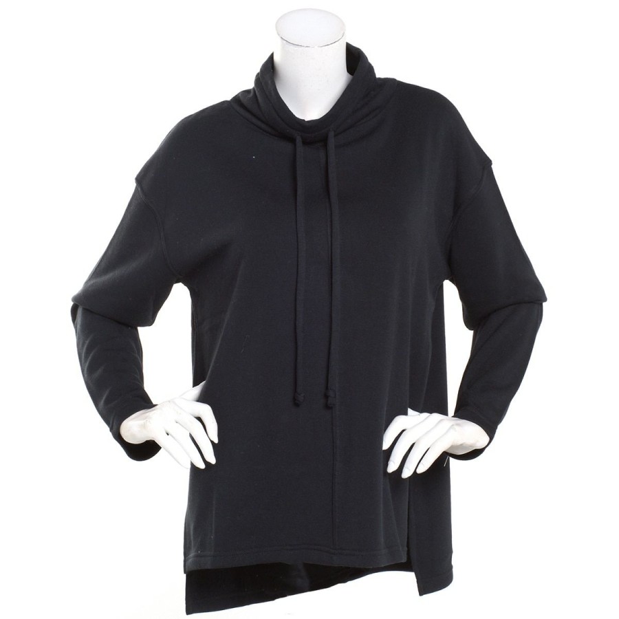 Clothing * | New Clothing Womens Architect Long Sleeve Funnel Neck Cozy Fleece Hoodie