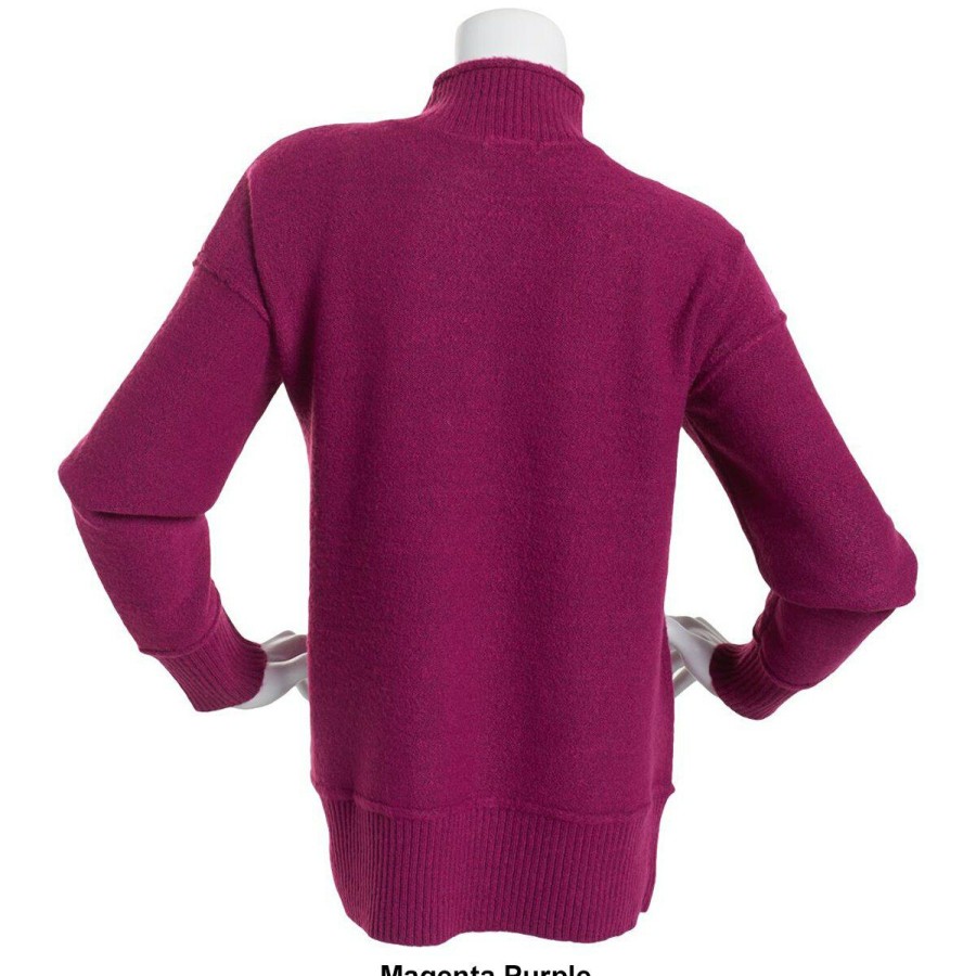 Clothing * | Deals Sweaters & Cardigans Womens Architect Long Sleeve Mock Neck Mossy Sweater