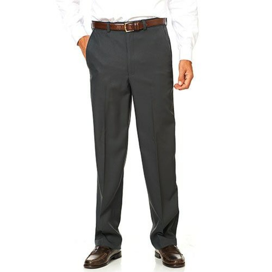 Clothing * | Best Sale Clothing Mens Architect Classic Fit Solid Flat Front Dress Pants Forest