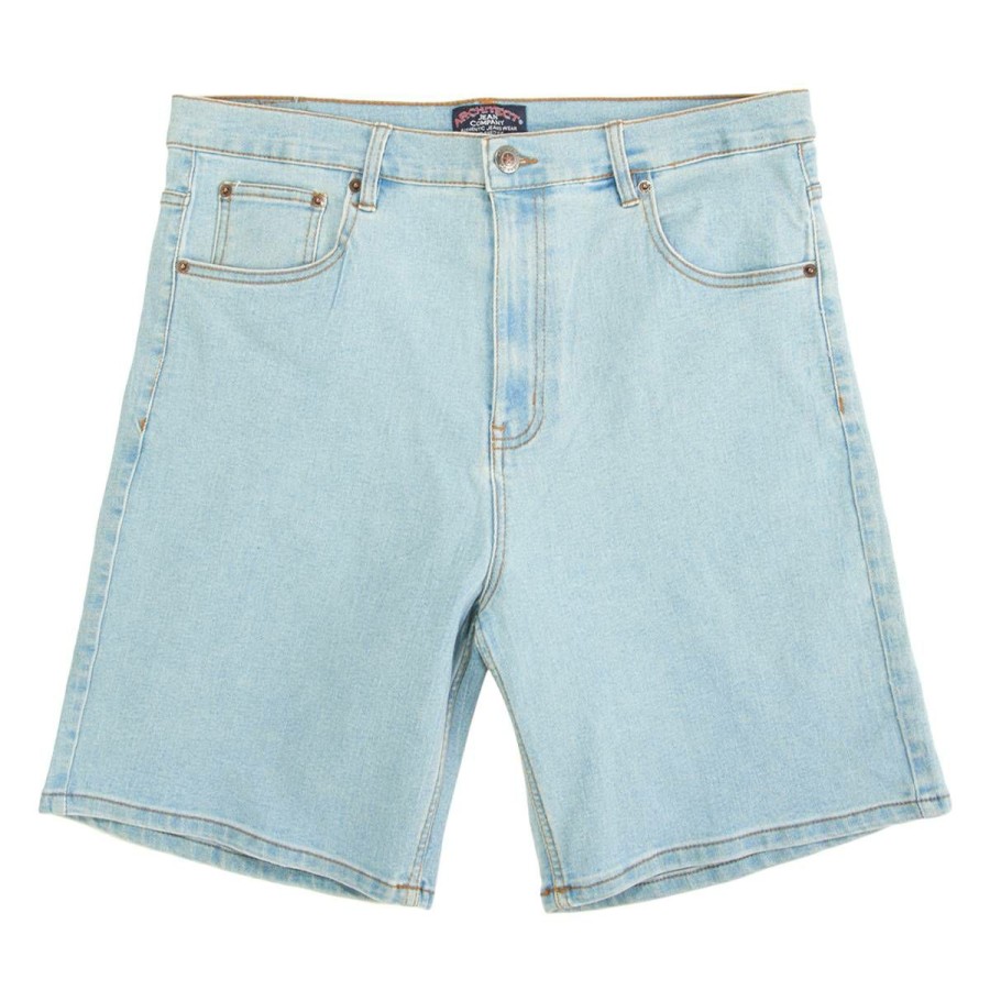 Clothing * | Deals Clothing Mens Architect Relaxed Fit Stretch Denim Shorts Light-Stone