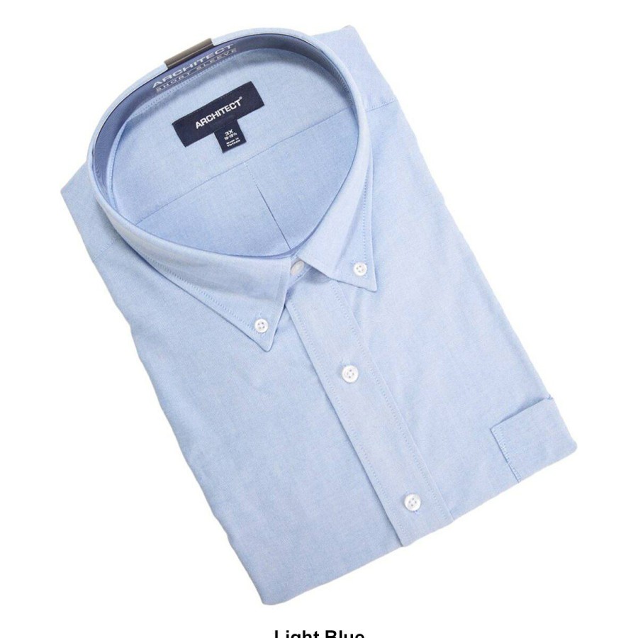 Clothing * | Best Sale Dress Shirts Mens Big/Tall Architect Short Sleeve Oxford Dress Shirt