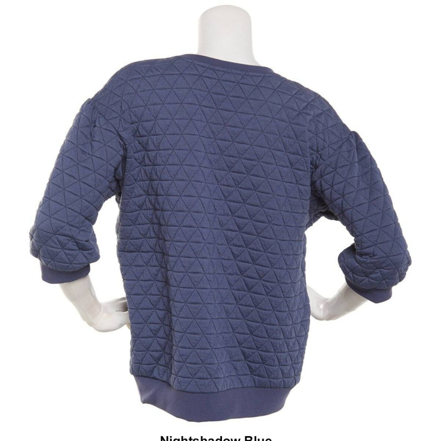 Clothing * | Discount Clothing Plus Size Architect Elbow Quilted Pullover Sweatshirt