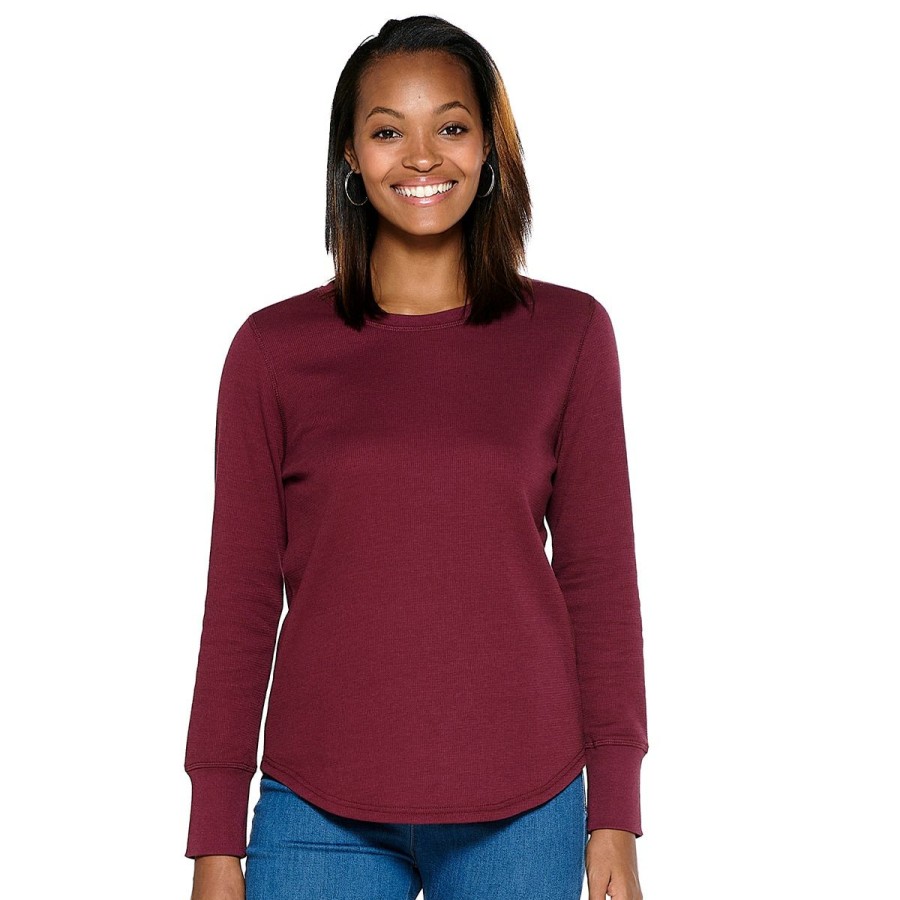 Tops * | Budget Tops Plus Size Architect Long Sleeve Thermal Tee