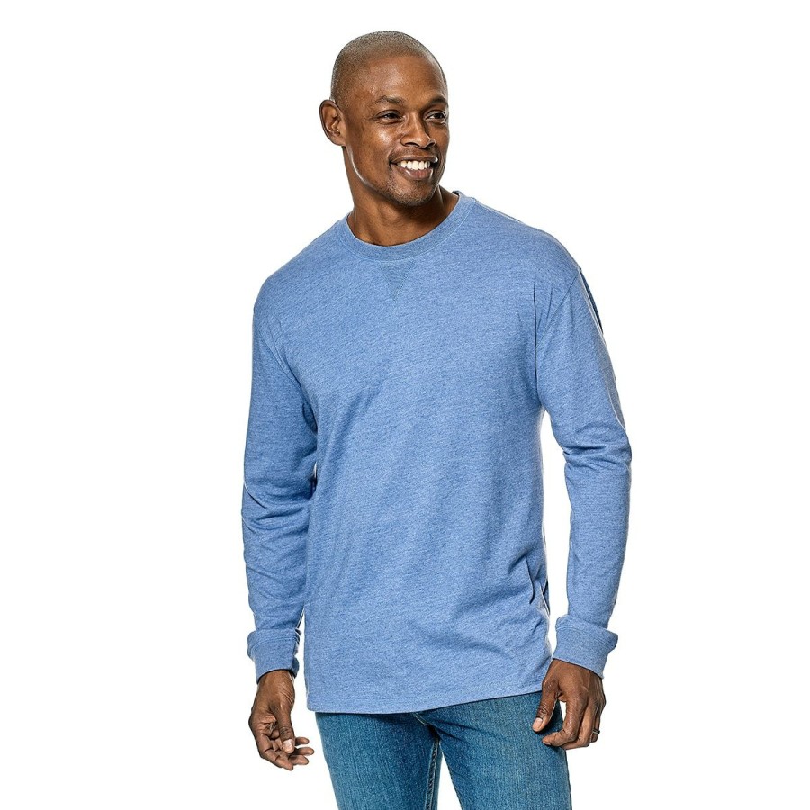 Clothing * | Hot Sale Clothing Mens Architect Jersey Crew V-Notch Long Sleeve Tee