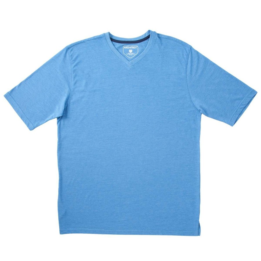 Clothing * | Best Reviews Of Clothing Mens Big & Tall Architect V-Neck Tee Amer-Blue