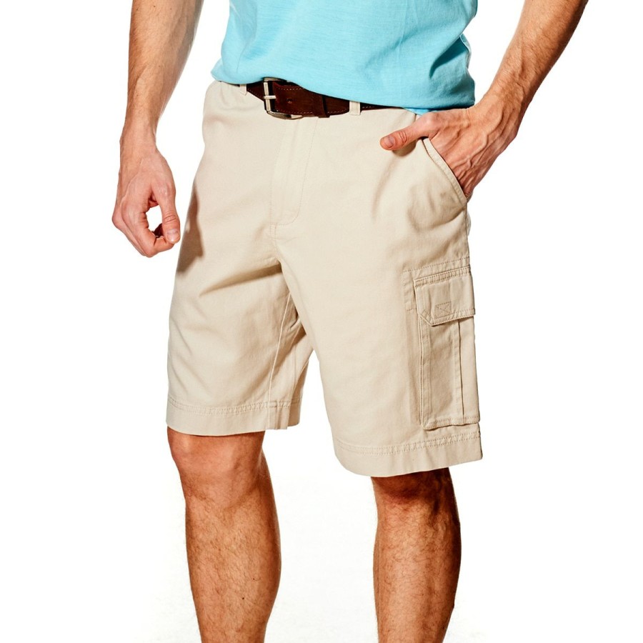 Clothing * | Wholesale Clothing Mens Architect Activeflex Stretch Twill Cargo Shorts Khaki