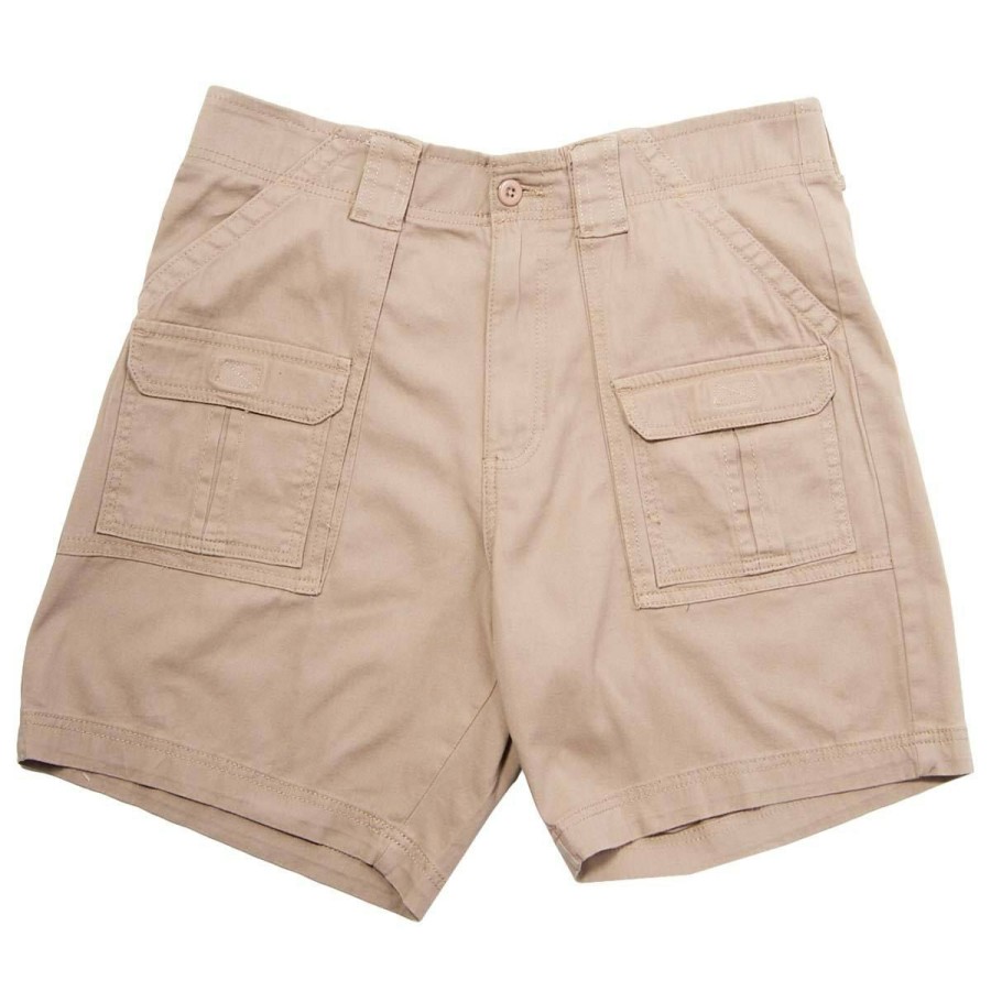 Clothing * | Wholesale Clothing Mens Architect Activeflex Stretch Twill Cargo Shorts Khaki