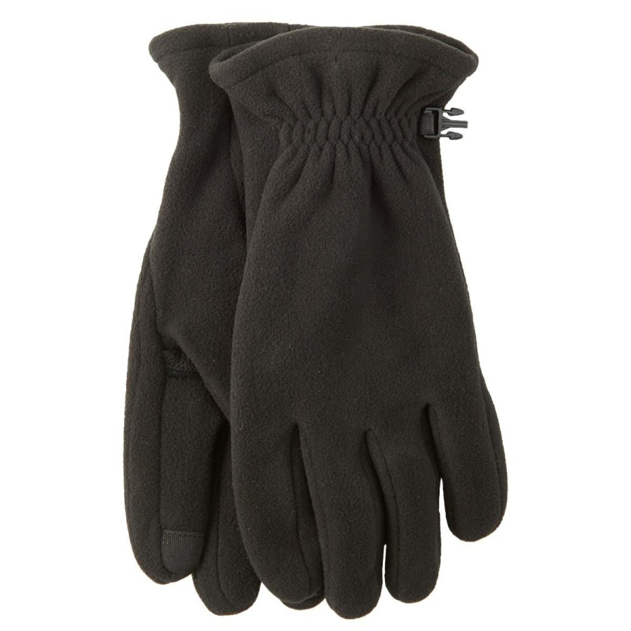 Accessories * | Best Reviews Of Accessories Mens Architect Microfleece Touch Gloves Black